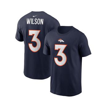 NIKE | Men's Russell Wilson Navy Denver Broncos Player Name & Number T-shirt商品图片,
