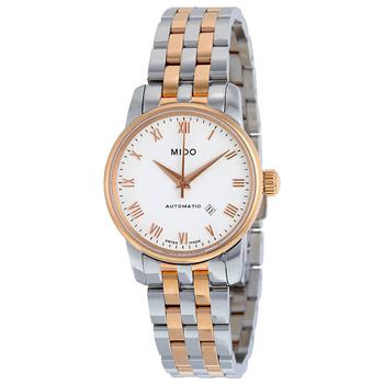 美度女表正品, MIDO | Baroncelli Automatic White Dial Two-tone Ladies Watch M76009N61商品图片 6.1折