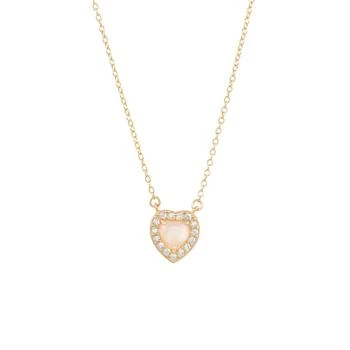 Adornia Fine | Adornia Heart Halo Necklace 14k gold vermeil,商家Premium Outlets,价格¥732
