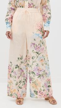 パンツ ZIMMERMANN LUCKY RELAXED PANTS Lucky Relaxed Pant Chocolate Bandana Online | Zimmermann
