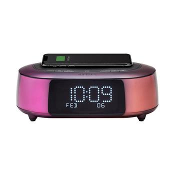 商品Color Changing Bluetooth Alarm Clock Speaker with Qi Wireless, Speakerphone, and USB Charging,商家Macy's,价格¥584图片