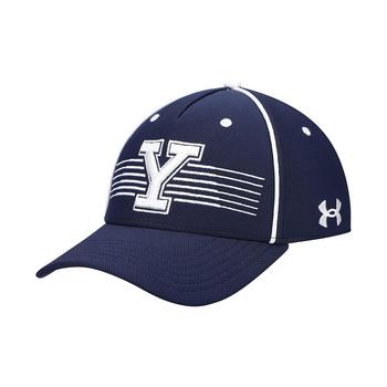 Under Armour | Men's Navy Yale Bulldogs Iso-Chill Blitzing Accent Flex Hat商品图片,