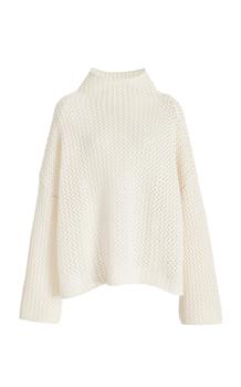 推荐Lisa Yang - Women's Lilo Boxy Mesh Sweater - Neutral - Moda Operandi商品
