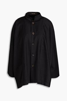 推荐Pinstriped wool and cashmere-blend twill jacket商品