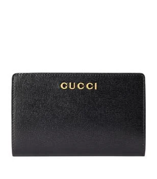 Gucci | Leather Letter Script Wallet 