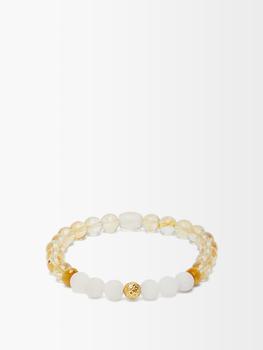 商品Citrine, agate & 18kt gold beaded bracelet,商家MATCHESFASHION,价格¥2871图片