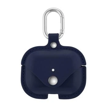 WITHit | Blue Leather Apple AirPods Case with Silver-Tone Snap Closure and Carabiner Clip,商家Macy's,价格¥194