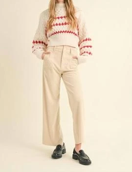 MIOU MUSE | Miou Muse - Mixed Corduroy With Pocket Pants,商家ELITE FINDS,价格¥351