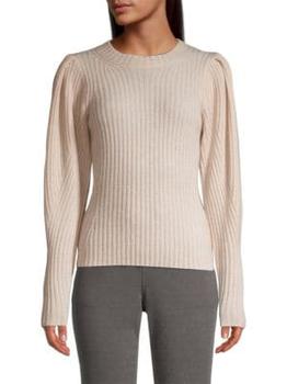 Tahari | Cashmere Puff-Sleeve Sweater商品图片,2.7折