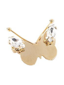 商品ROSANTICA | Melitea Goldtone Faux Crystal Butterfly Small Brooch,商家Saks Fifth Avenue,价格¥1396图片