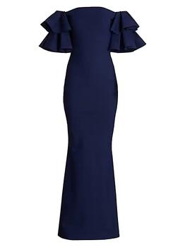 商品Chiara Boni | Parvati Off-The-Shoulder Gown,商家Saks Fifth Avenue,价格¥9372图片