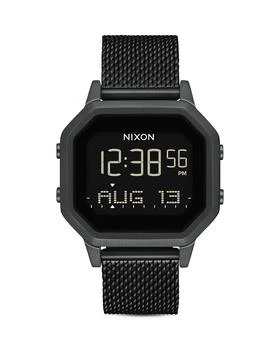 Nixon | Siren Milanese All-Black Mesh Bracelet Watch, 36mm,商家Bloomingdale's,价格¥1005