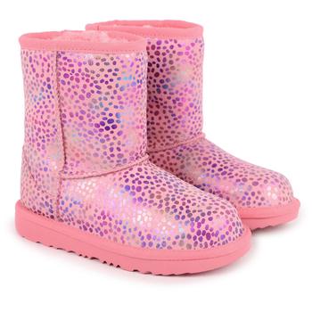 ugg童鞋, UGG | Shimmering animal spots logo boots in pink商品图片 5.5折×额外7.5折, 额外七五折