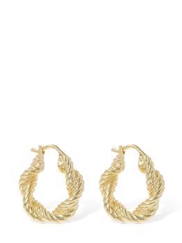 商品Missoma | Twisted Hoop Earrings,商家LUISAVIAROMA,价格¥1043图片