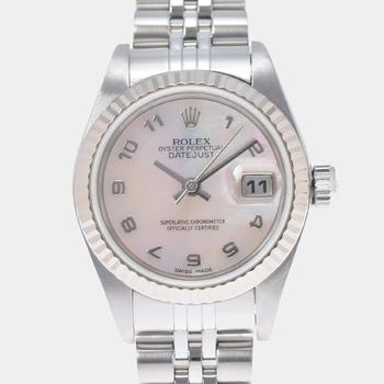 [二手商品] Rolex | Rolex Pink Shell Stainless Steel Datejust 79174NA Automatic Women's Wristwatch 26 mm商品图片,9.6折