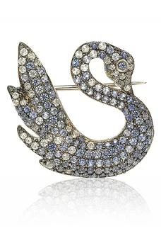 Suzy Levian | Sterling Silver Pave CZ Swan Pin,商家Nordstrom Rack,价格¥3100