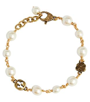 推荐GG bracelet with faux pearls商品