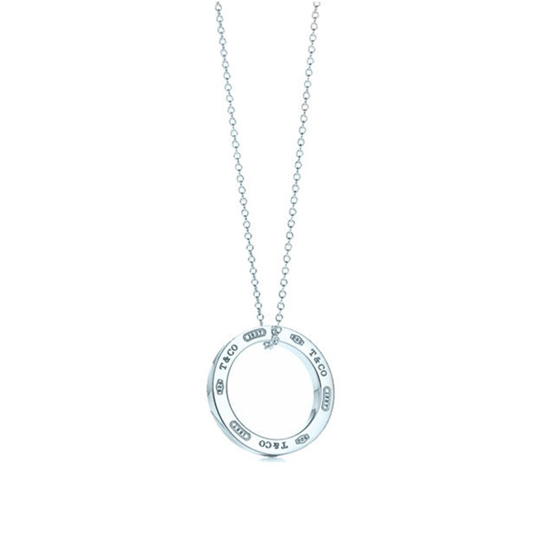 推荐TIFFANY&CO.蒂芙尼女士项链925银1837圈形单环项链商品