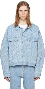 Mugler | Blue Star Denim Jacket,商家Ssense US,价格¥10137