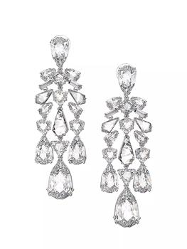 商品Swarovski | Mesmera Rhodium-Plated & Crystal Clip-On Earrings,商家Saks Fifth Avenue,价格¥3021图片