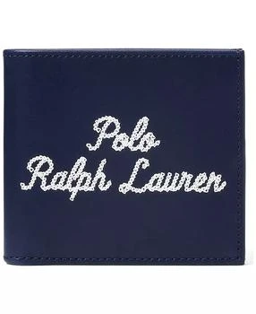 Ralph Lauren | Men's Embroidered Leather Billfold Wallet,商家Macy's,价格¥460