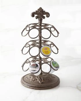 G G Collection | Metal Acanthus Leaf Spinning Coffee Pod Holder,商家Neiman Marcus,价格¥1121