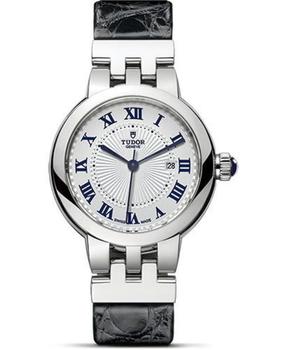 加拿大watchmaxx, Tudor | Tudor Clair De Rose 30mm Opaline Dial Black Leather Strap Women's Watch M35500-0003商品图片 8折