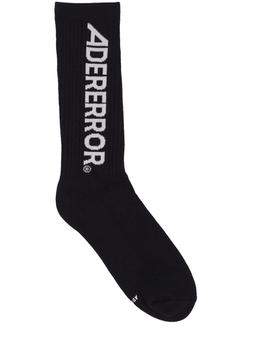 ader error直邮, ADER error | Logo Intarsia Cotton Blend Socks商品图片 6.8折