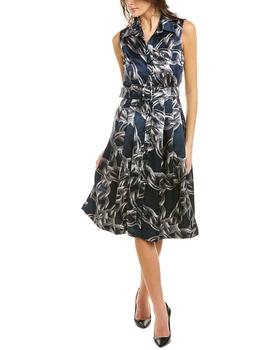 samantha sung, SAMANTHA SUNG | Samantha Sung Audrey D 3 Silk Shirtdress商品图片 3.5折