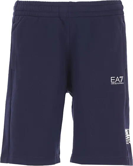 推荐EMPORIO ARMANI 男士海军蓝色棉质短裤 3LPS76-PJEQZ-1554商品
