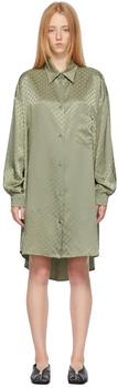 maison margiela replica low行李箱, MAISON MARGIELA | Green Floral Shirt Dress商品图片 1.8折