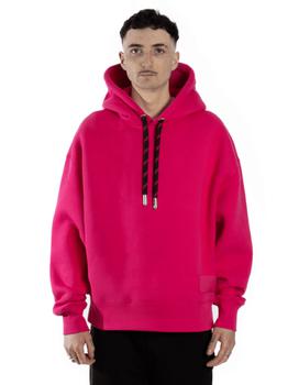 美国ami卫衣, AMI | ami satin label oversized hood in fuscia商品图片 5折