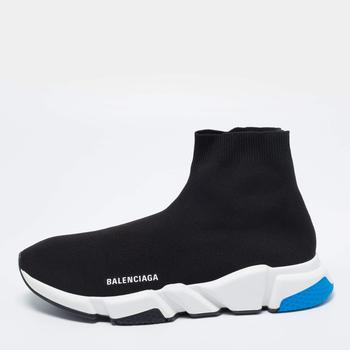 推荐Balenciaga Black Knit Fabric Speed Trainers Sneakers Size 45商品