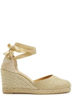CASTAÑER | Carina 80 canvas wedge espadrilles,商家Harvey Nichols,价格¥1321