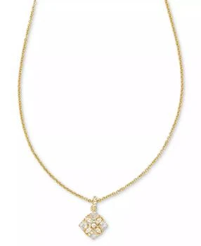 Kendra Scott | 14k Gold-Plated Mixed Cubic Zirconia 19" Adjustable Pendant Necklace,商家Macy's,价格¥382