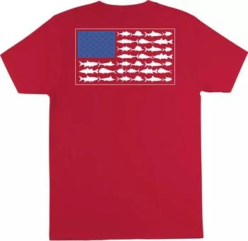 推荐Columbia Men's PFG Americana Saltwater Fish Flag T-Shirt商品