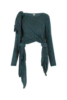 罗意威t恤黑色正品, Loewe | Embellished nylon blend top  Nd Loewe Donna商品图片 