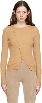 Jacquemus | Beige Le Papier 'La Maille Pau' Cardigan,商家Ssense US,价格¥762