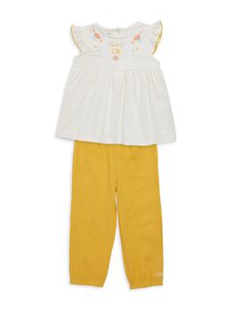 推荐Baby Girl's 2-Piece Embroidered Tunic & Leggings Set商品