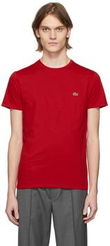 Lacoste | Red Pima Cotton Logo T-Shirt商品图片,