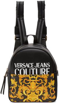 Versace | Black & Yellow Small Baroque Backpack商品图片,