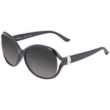 女士菲拉格慕墨镜, Salvatore Ferragamo | Grey Oval Ladies Sunglasses SF770SA 001 61商品图片 2.3折