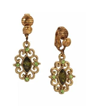 2028 | Crystal Filigree Clip Earrings,商家Macy's,价格¥144