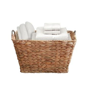 Vintiquewise | Water Hyacinth Wicker Large Square Storage Laundry Basket with Handles,商家Macy's,价格¥1160