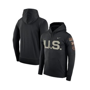 美国nike, NIKE | Men's Black Army Black Knights Rivalry U.S. Therma Pullover Hoodie商品图片 