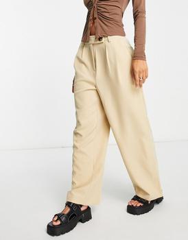 VERO MODA怎么样, VERO MODA | Vero Moda Aware tailored suit trouser co-ord in beige商品图片 