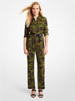 推荐Camouflage Silk Georgette Jumpsuit商品