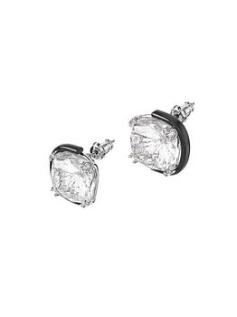 商品Harmonia Swarovski Crystal Oversized Black Solitaire Stud Earrings图片