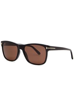 tom ford墨镜评价, Tom Ford | Black square-frame sunglasses商品图片 