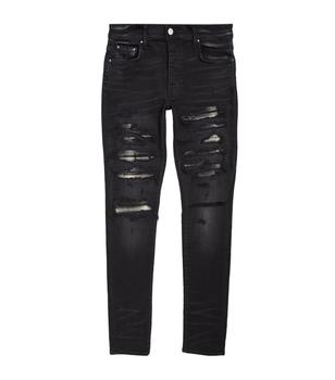 amiri牛仔裤真假, AMIRI | Plaid Thrasher Skinny Jeans商品图片 